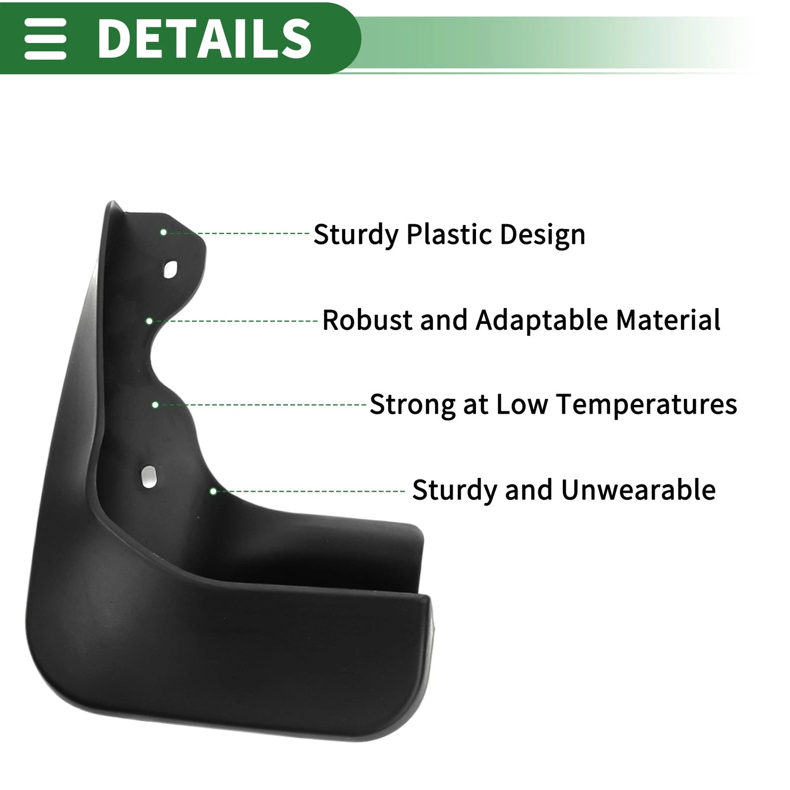 Set of 2 Mud Flaps for Volkswagen Jetta (Sedan) (2015–2017)