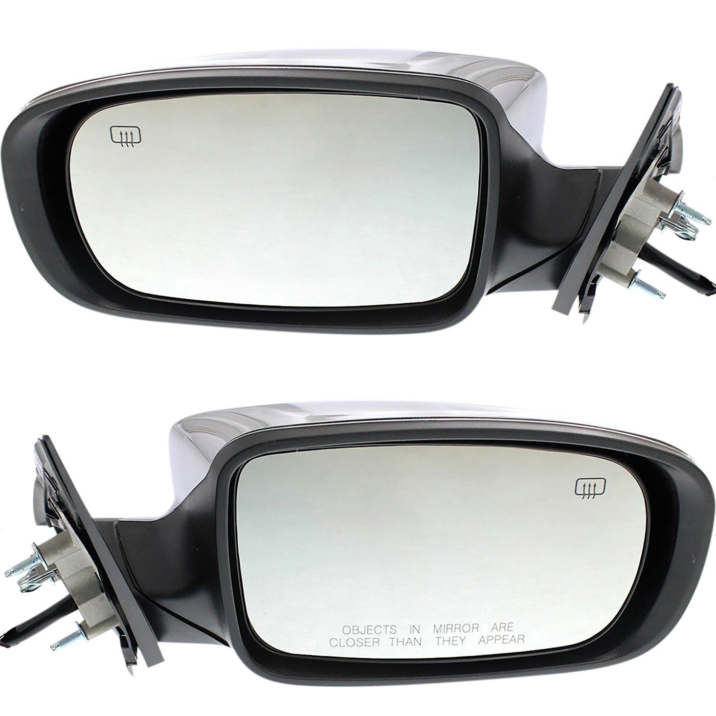 Set of 2 Heated Chrome Power Mirrors for Chrysler 300 (2011–2018)