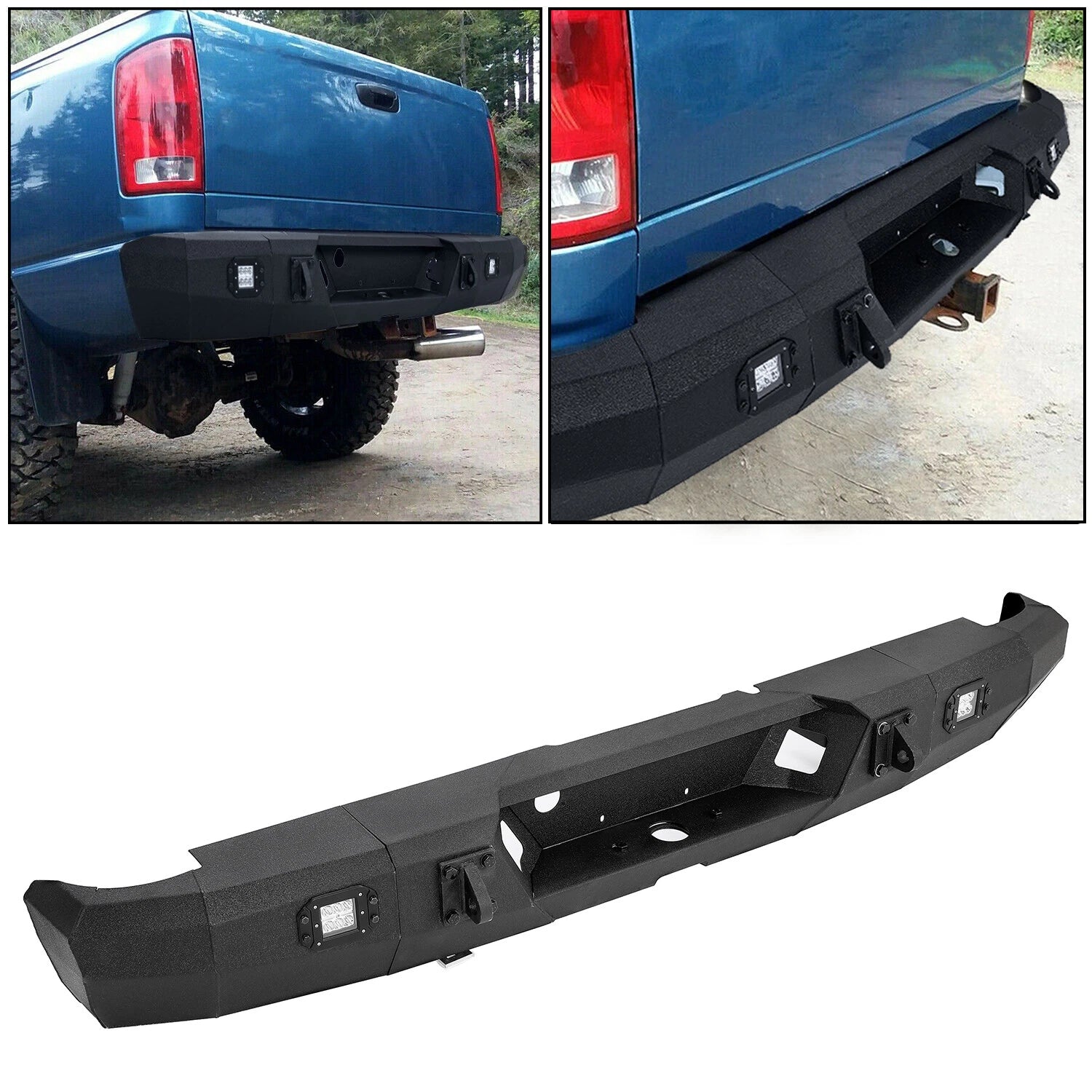 Rear Bumper with LED Light for Dodge Ram 1500 2500 3500 (2003–2009)
