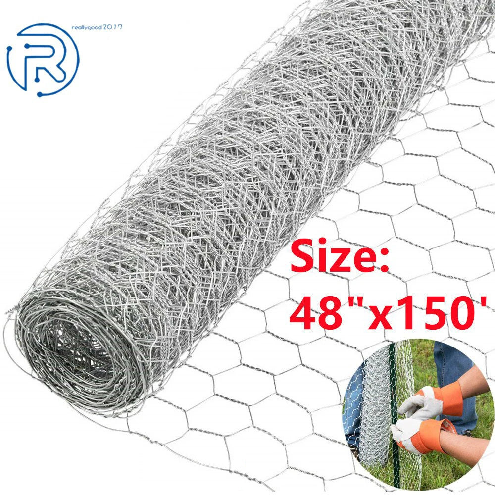 Galvanized Poultry Net for Chicken Fencing (48"x150')
