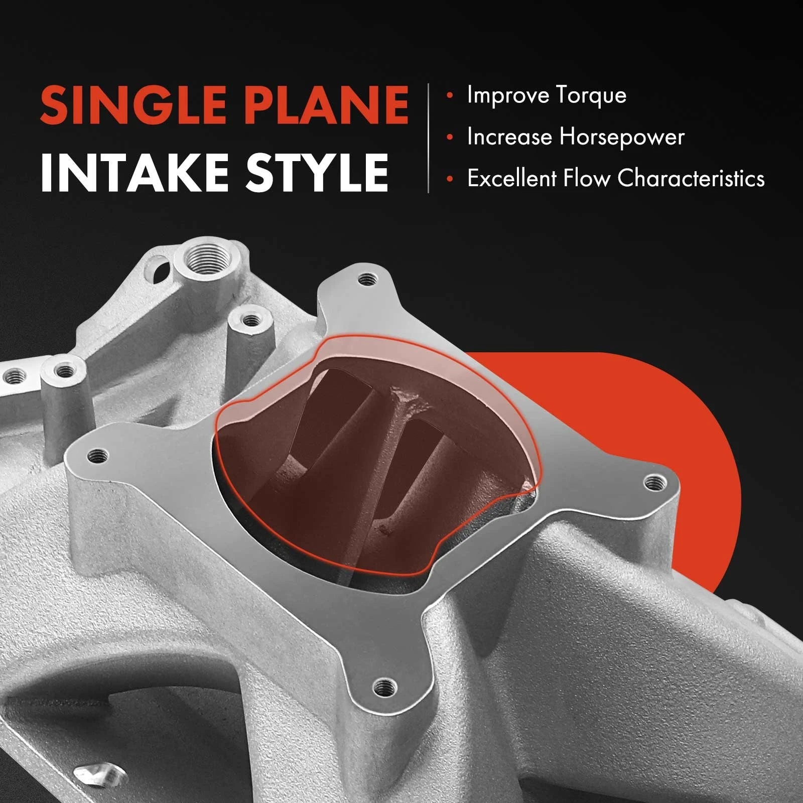 Single Plane Intake Manifold with Fuel Rails for Chevrolet