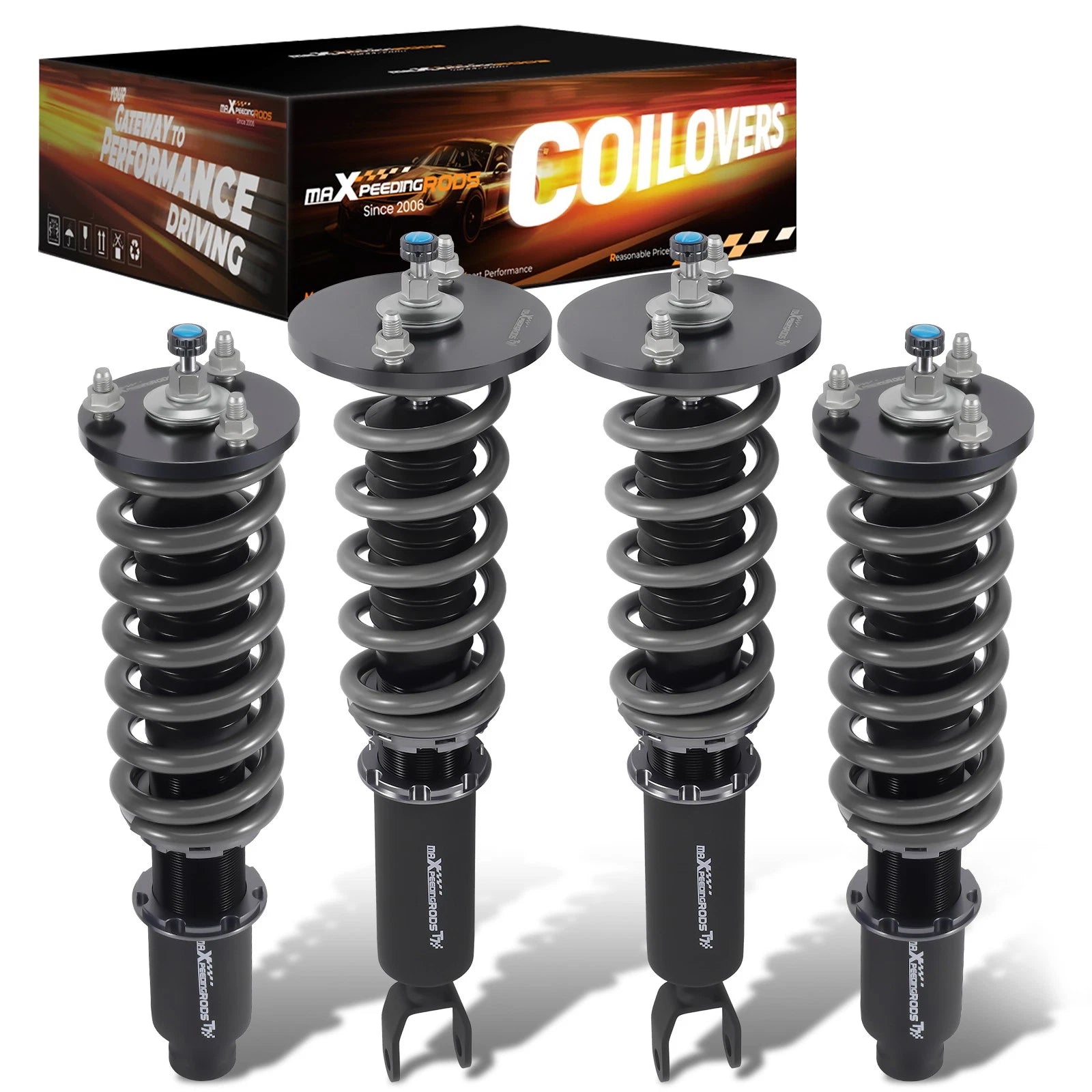 MaXpeedingrods T7 Coilovers 24 Click Damper Struts for Honda Accord 1990-1997
