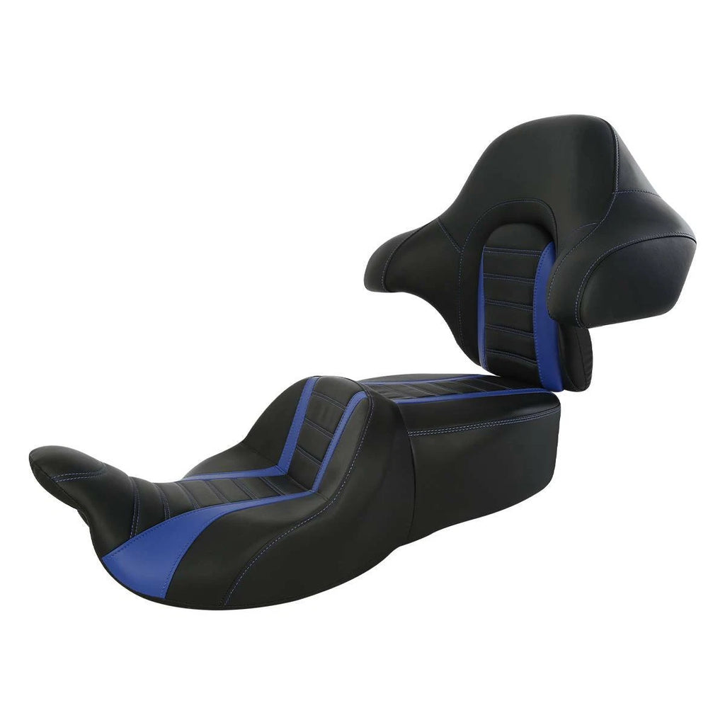 Seat Backrest for Harley Touring Glide (2014–2023) Black Blue