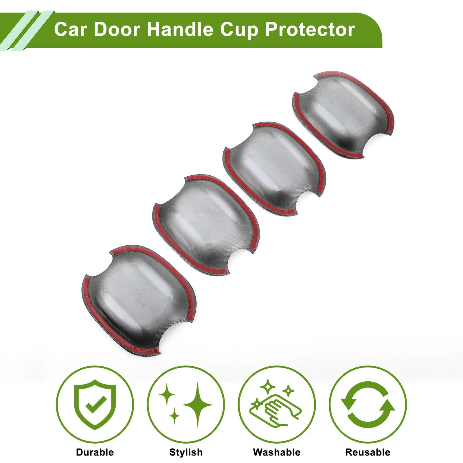 Set of 4 Door Handle Cup Protectors for Toyota Highlander Camry Avalon
