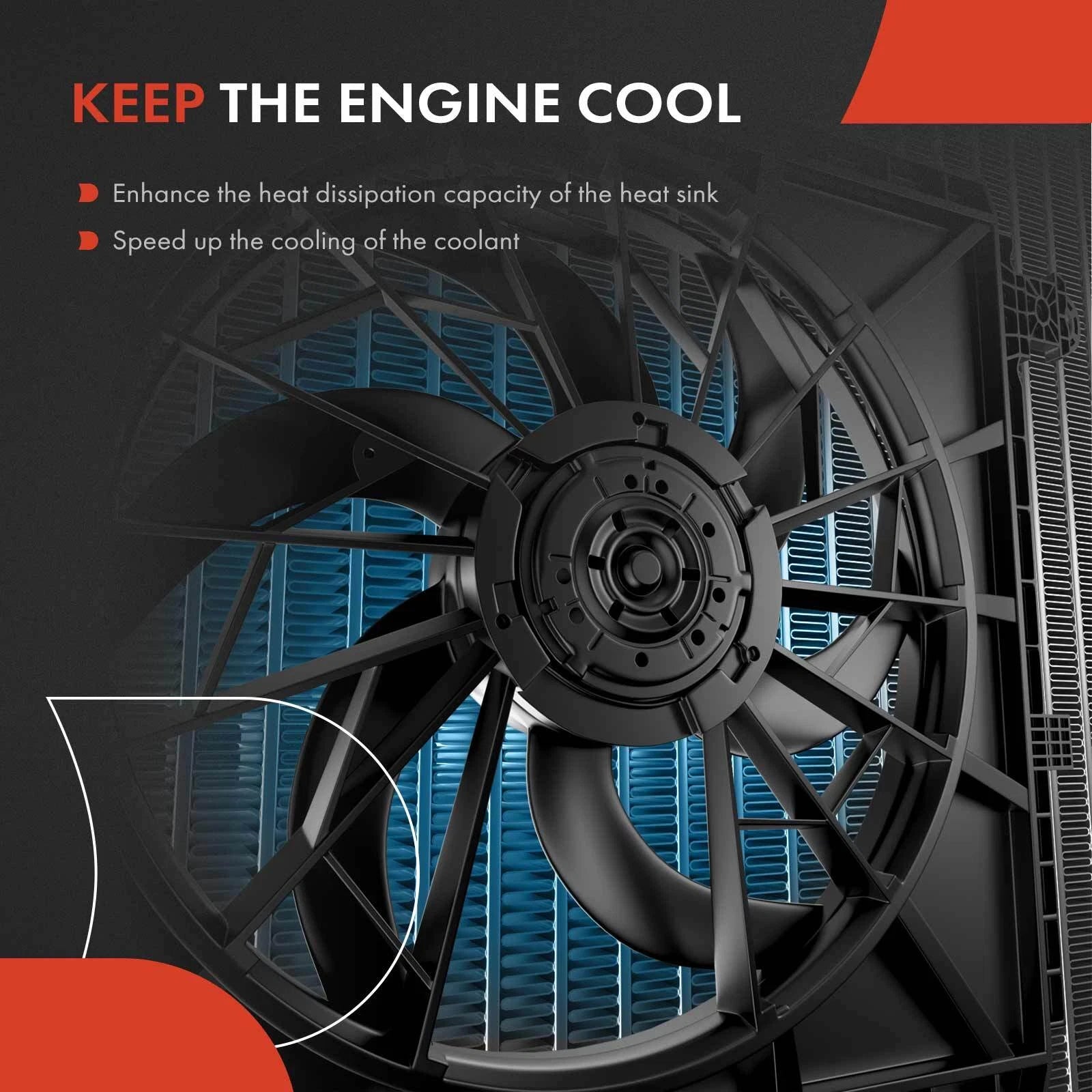 Cooling Fan Assembly for Chevy Equinox GMC (2018â2019)