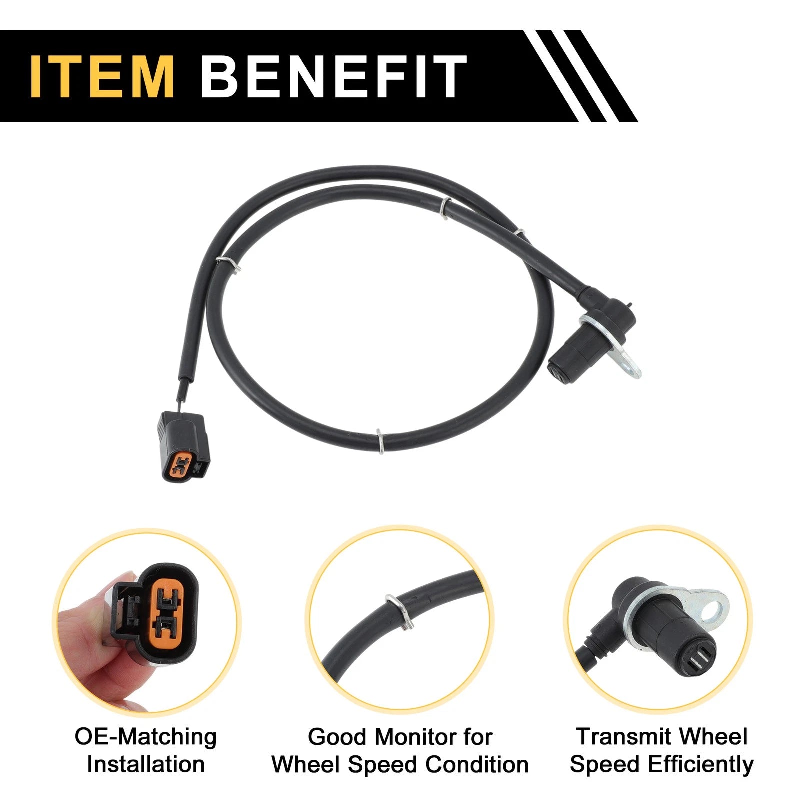 ABS Wheel Speed Sensor MR407268 for Mitsubishi Pajero (Front Left)