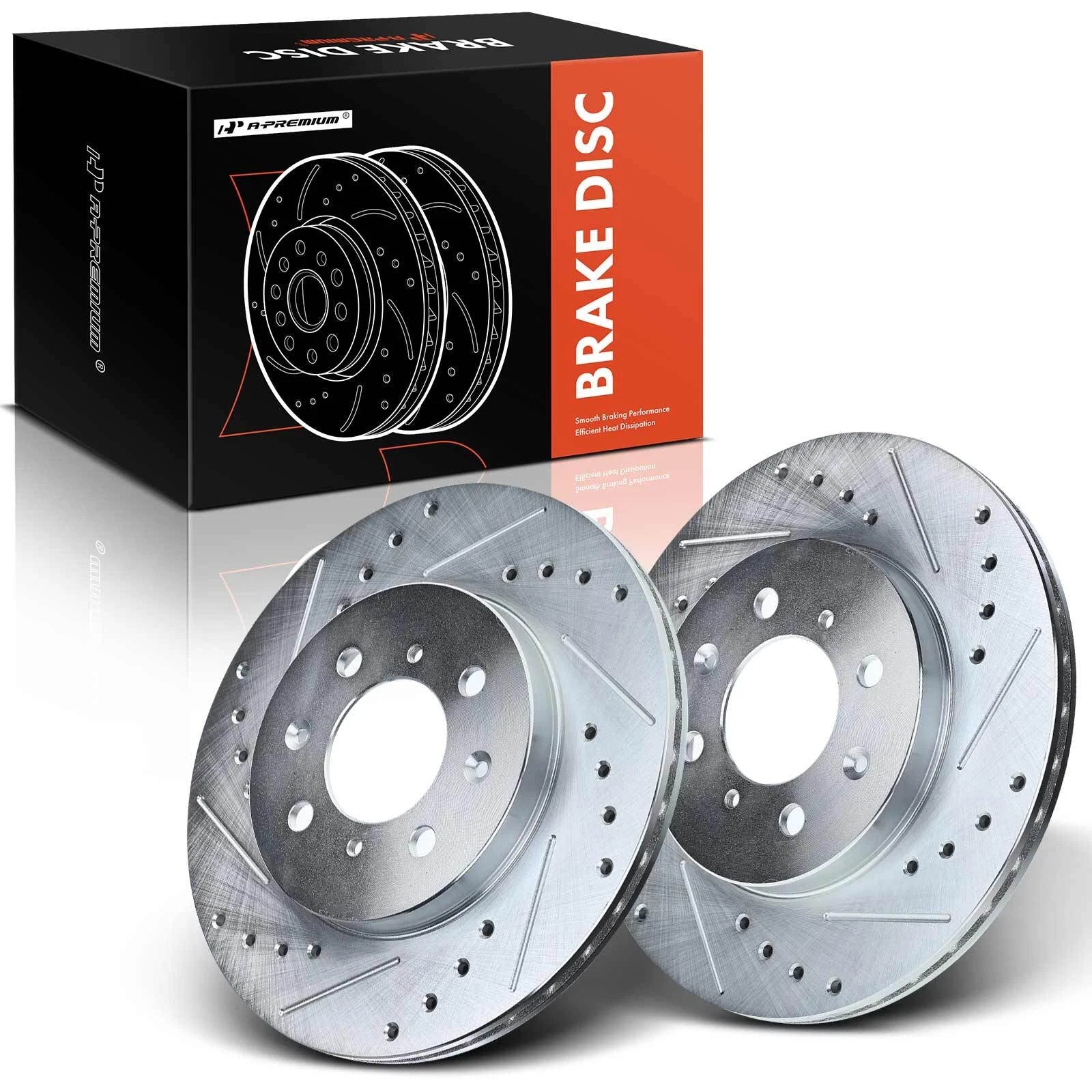 Front Drilled Rotors for Honda Civic (1990–2005)