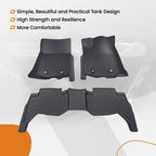 Set of 4 Waterproof Carpet Floor Mats for Toyota Tacoma Double Cab (2018–2023)