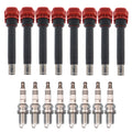 Set of 8 Ignition Coils & NGK Ruthenium HX Spark Plugs for Audi A8 Quattro RS5 R8 V8