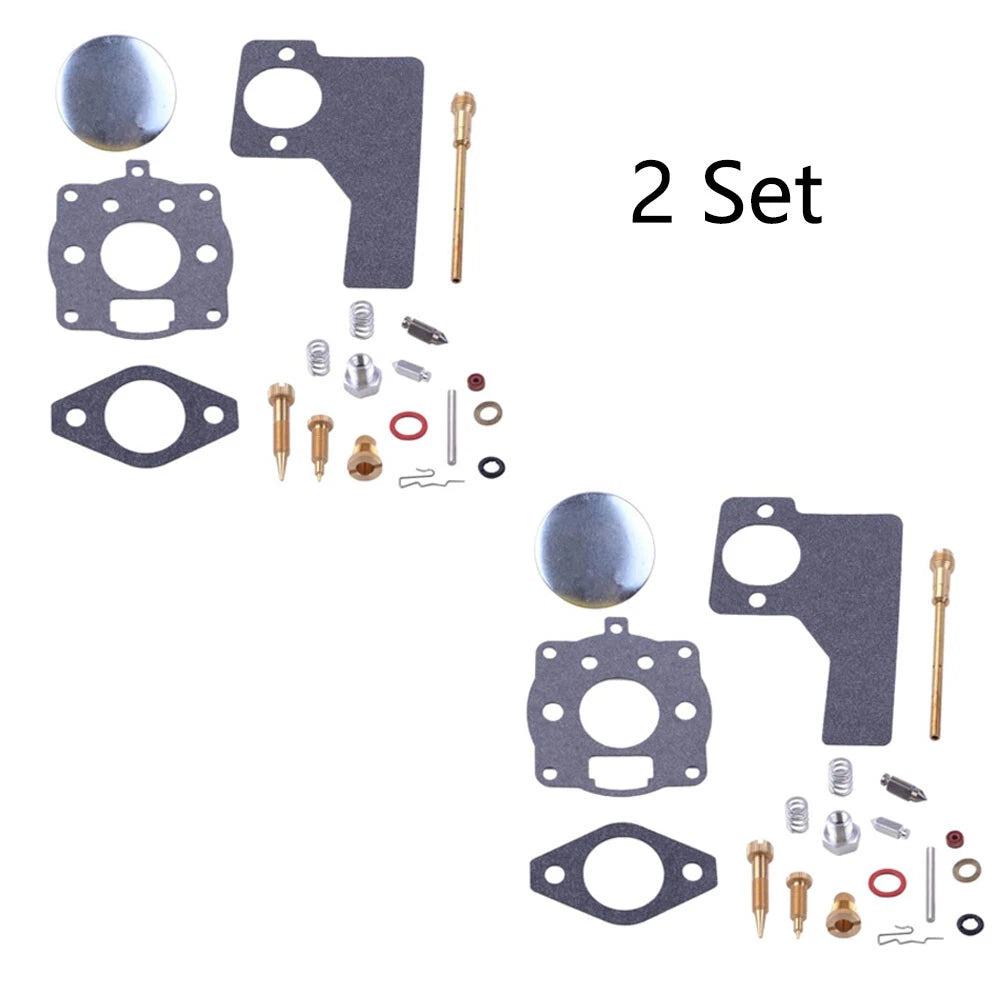 Set of 2 Carburetor Carb Kits for B & Stratton 394989 243431 243432 (10-16hp)