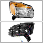 Set of 2 Headlight Assembly Lamps for Titan Armada (2004–2015)