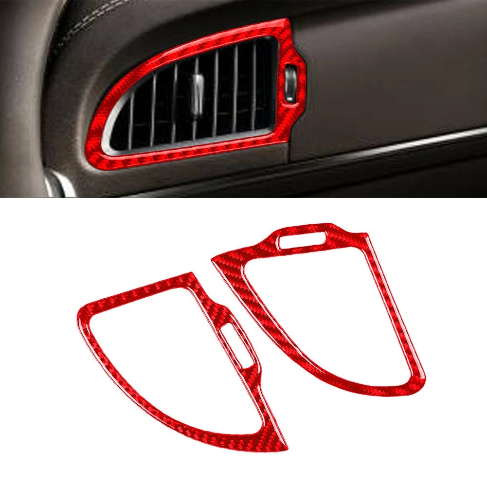 Dashboard Air Vent Outlet Cover Trim RHD for Kia Stinger (2018–2023) Red