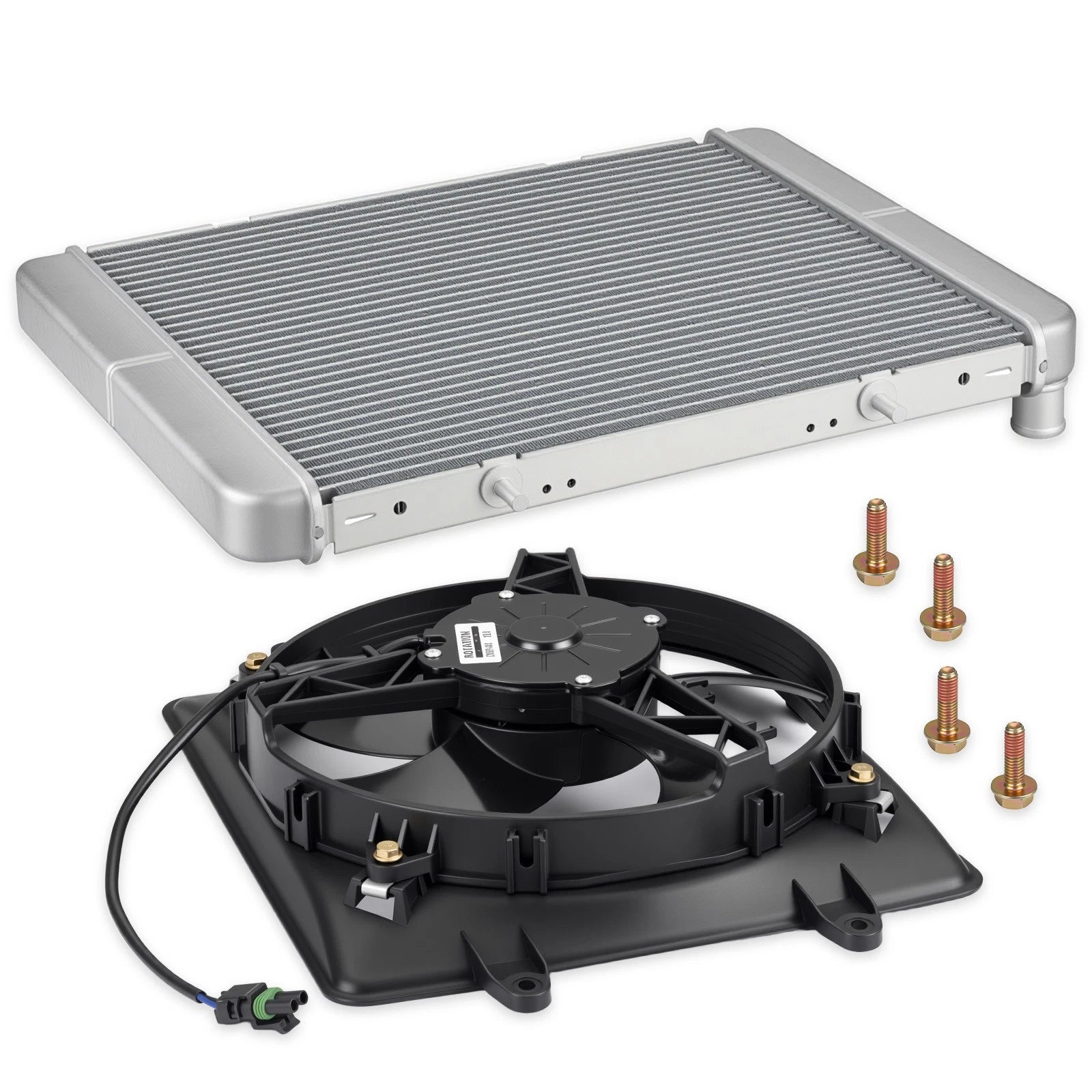 Aluminum Radiator & Cooling Fan for Polaris Sportsman 800 (2005–2012)