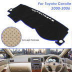 Dash Mat for Toyota Corolla (2000–2006) Black Dashboard Cover Pad