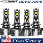 2X Novsight 9005 9006 LED Headlight Bulb Combo for