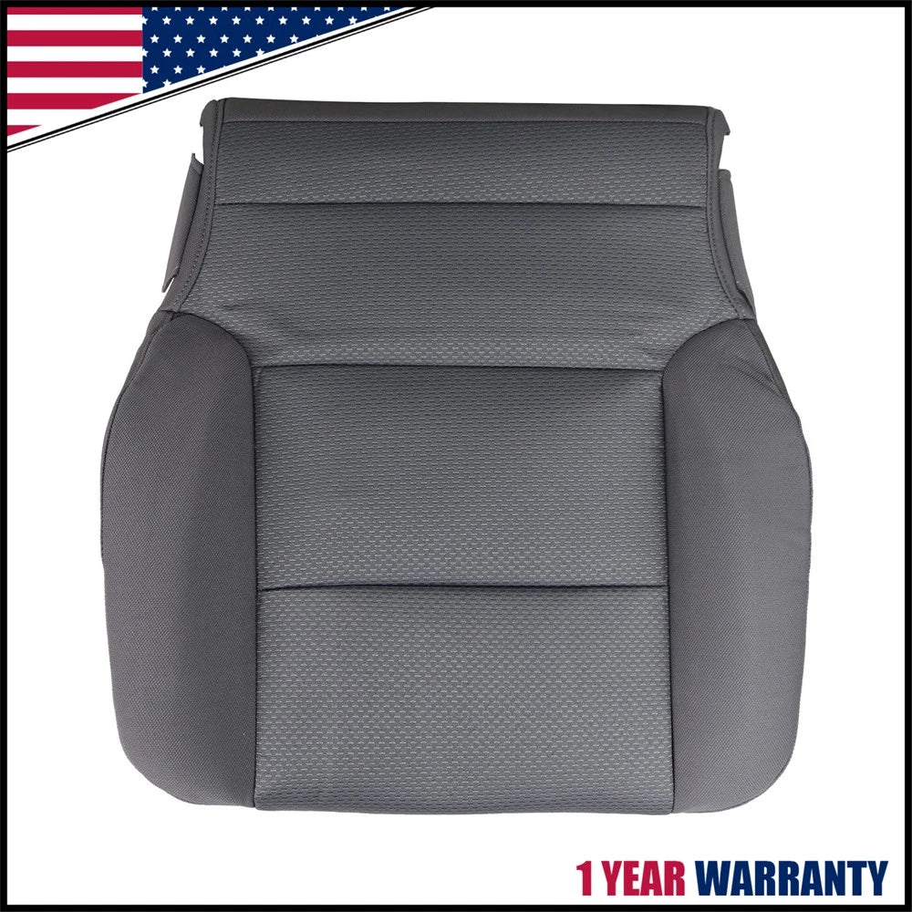 Bottom Seat Cover Cloth Dark Ash Gray for Chevy Silverado 1500 (2014–2019)