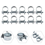Set of 4 Mini Hose Clips for Fuel Line Clamps (Petrol/Diesel)