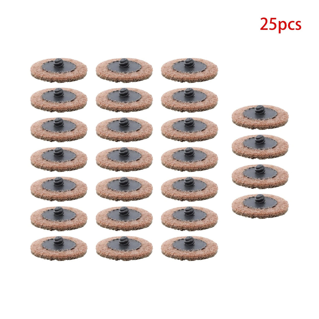 Set of 25 Surface Conditioning Quick Change Discs 2" Tan Coarse