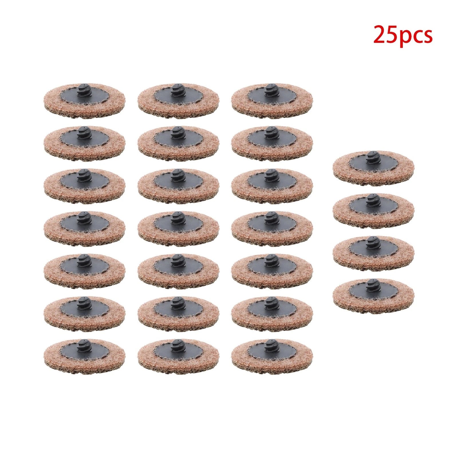 Set of 25 Surface Conditioning Quick Change Discs 2" Tan Coarse