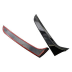 Rear Window Side Spoiler Canard Trim for VW Tiguan 2007-2016 BLACK