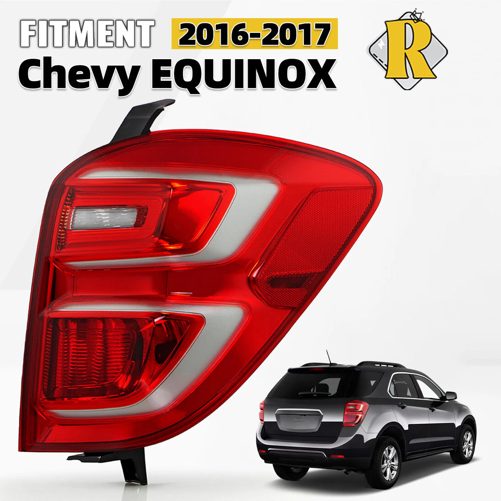 Halogen Tail Light Brake Lamp Right Passenger for Chevy Equinox (2016–2017)