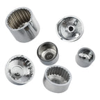 Chrome Bolt Toppers Caps for Harley Dyna Super Glide FXD (1991–2013)