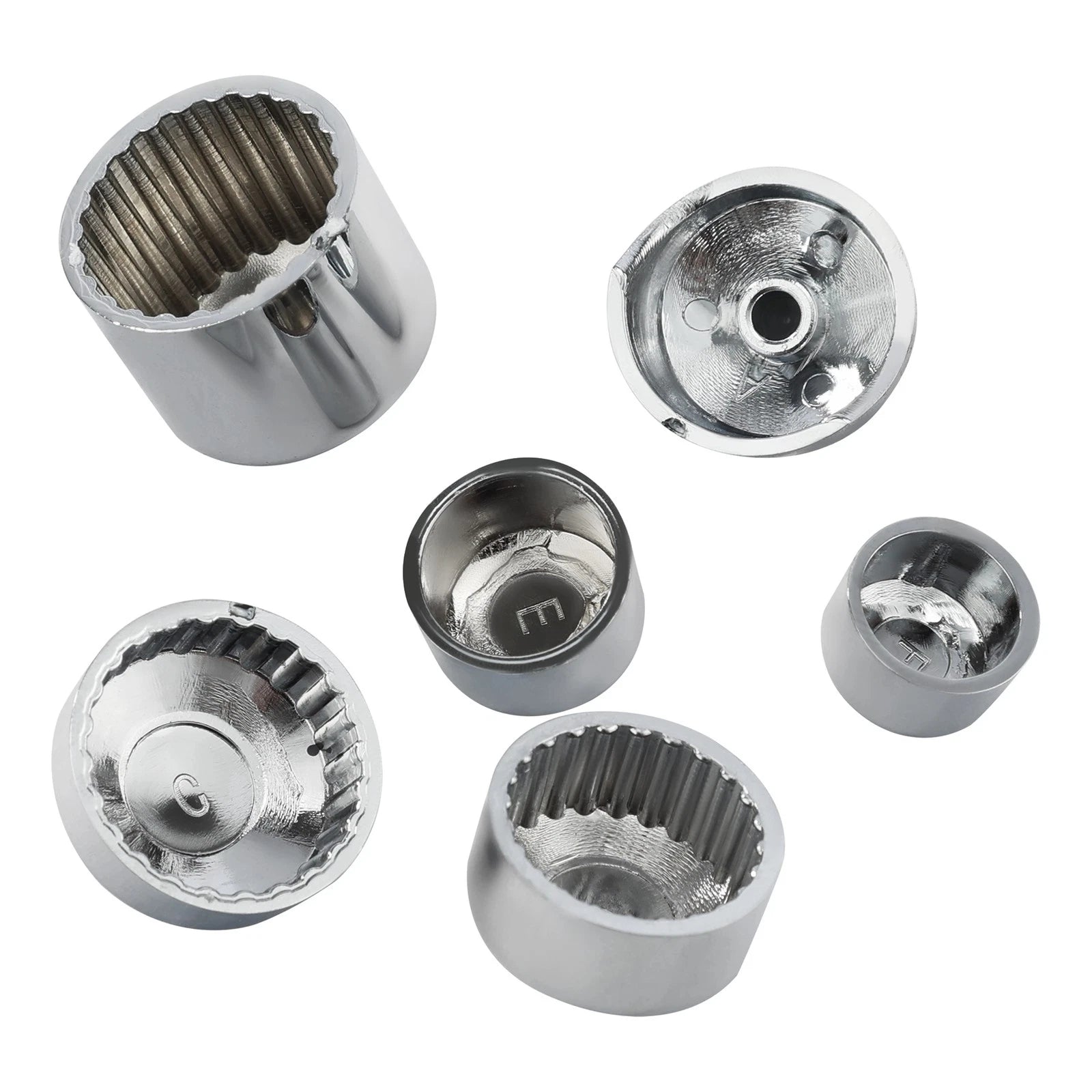 Chrome Bolt Toppers Caps for Harley Dyna Super Glide FXD (1991–2013)
