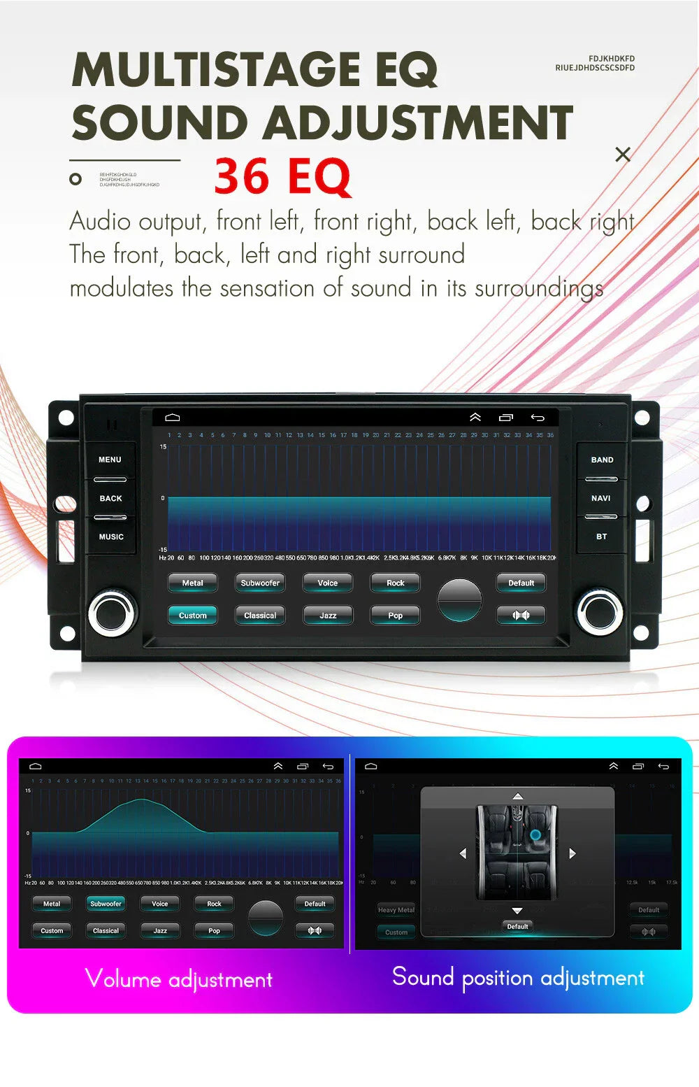 7" Stereo Radio GPS Navi Head Unit for Jeep Dodge (2011-2023)
