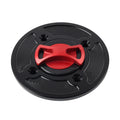 CNC Red 4-Hole Gas Fuel Tank Cap Cover for DUCATI Panigale V4/S/R (2018-2021)