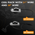 Ignition Coil Pack Set of 2 for Cummins Onan RV Generator (21" 166-0859-02, 30" 166-0859-01)