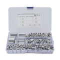 Set of 250 Double Barrel Ferrule Crimping Loop Sleeves for Wire Rope Cable