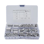 Set of 250 Double Barrel Ferrule Crimping Loop Sleeves for Wire Rope Cable
