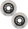 Set of 2 Rear Coated Disc Brake Rotors 282mm Dia ACDelco for Audi A3 VW CC (2013–2016)