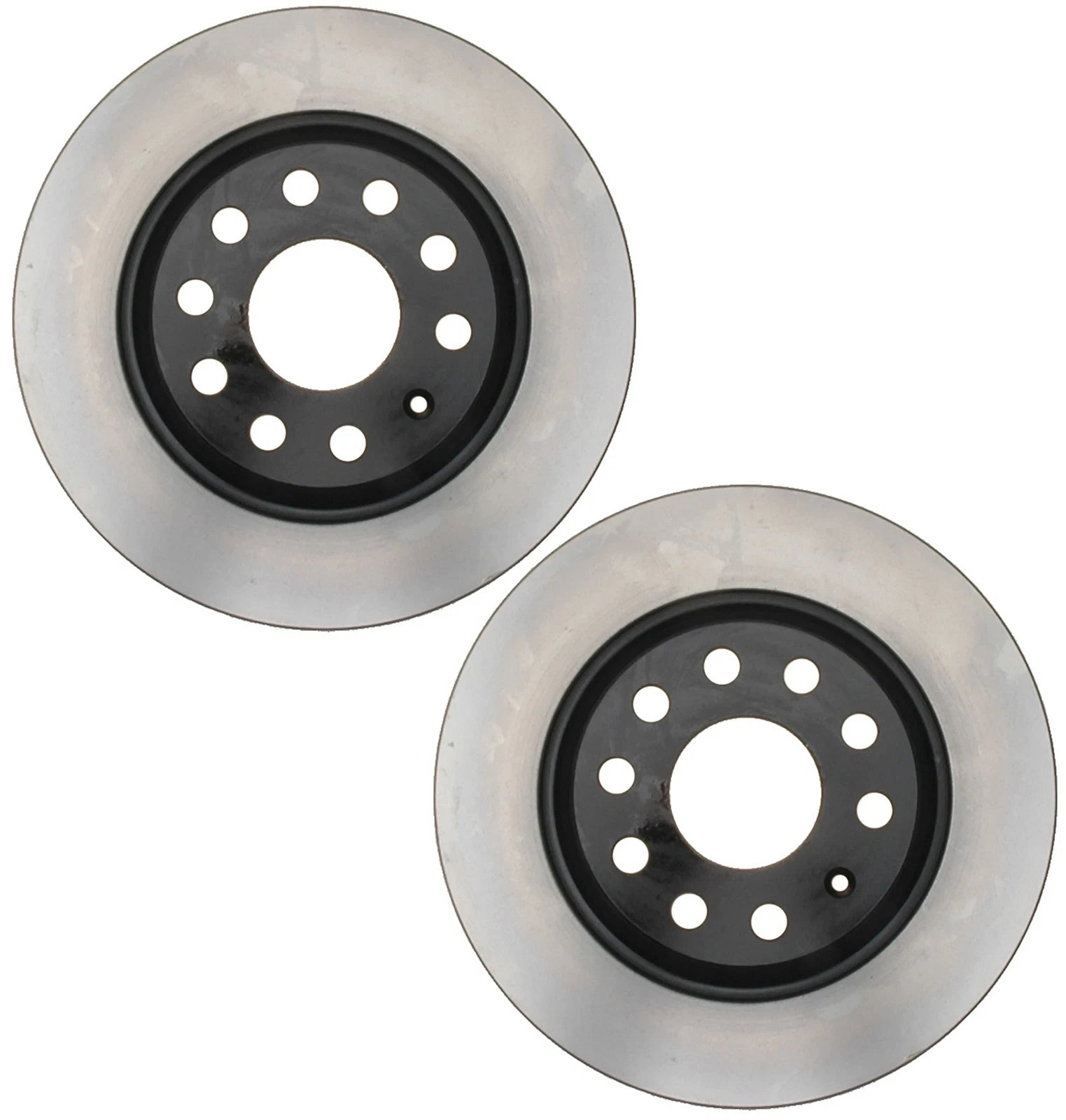 Set of 2 Rear Coated Disc Brake Rotors 282mm Dia ACDelco for Audi A3 VW CC (2013–2016)