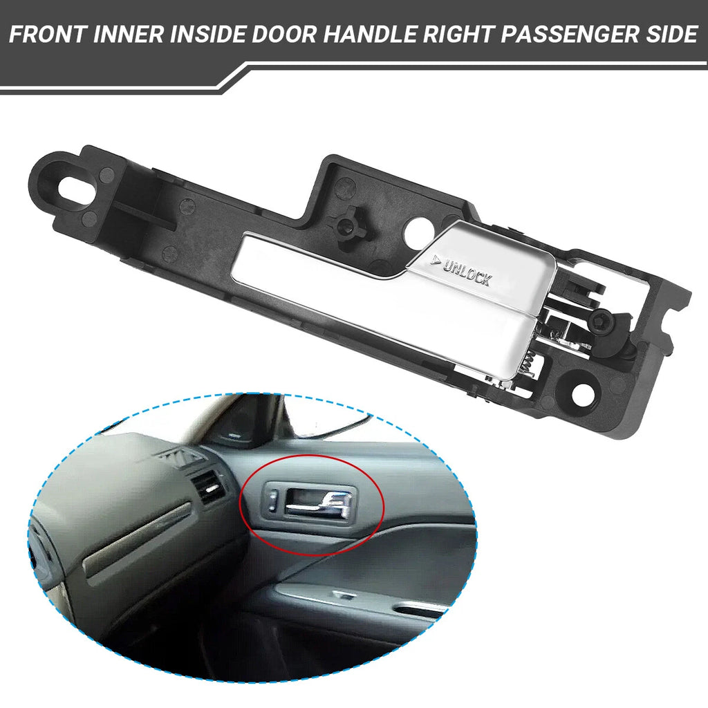 Front Right Interior Door Handle for Ford Fusion (2006–2012) Chrome