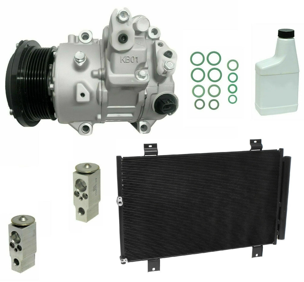AC Compressor Kit Replacement with Condenser for Toyota Hilux (2011–2015)