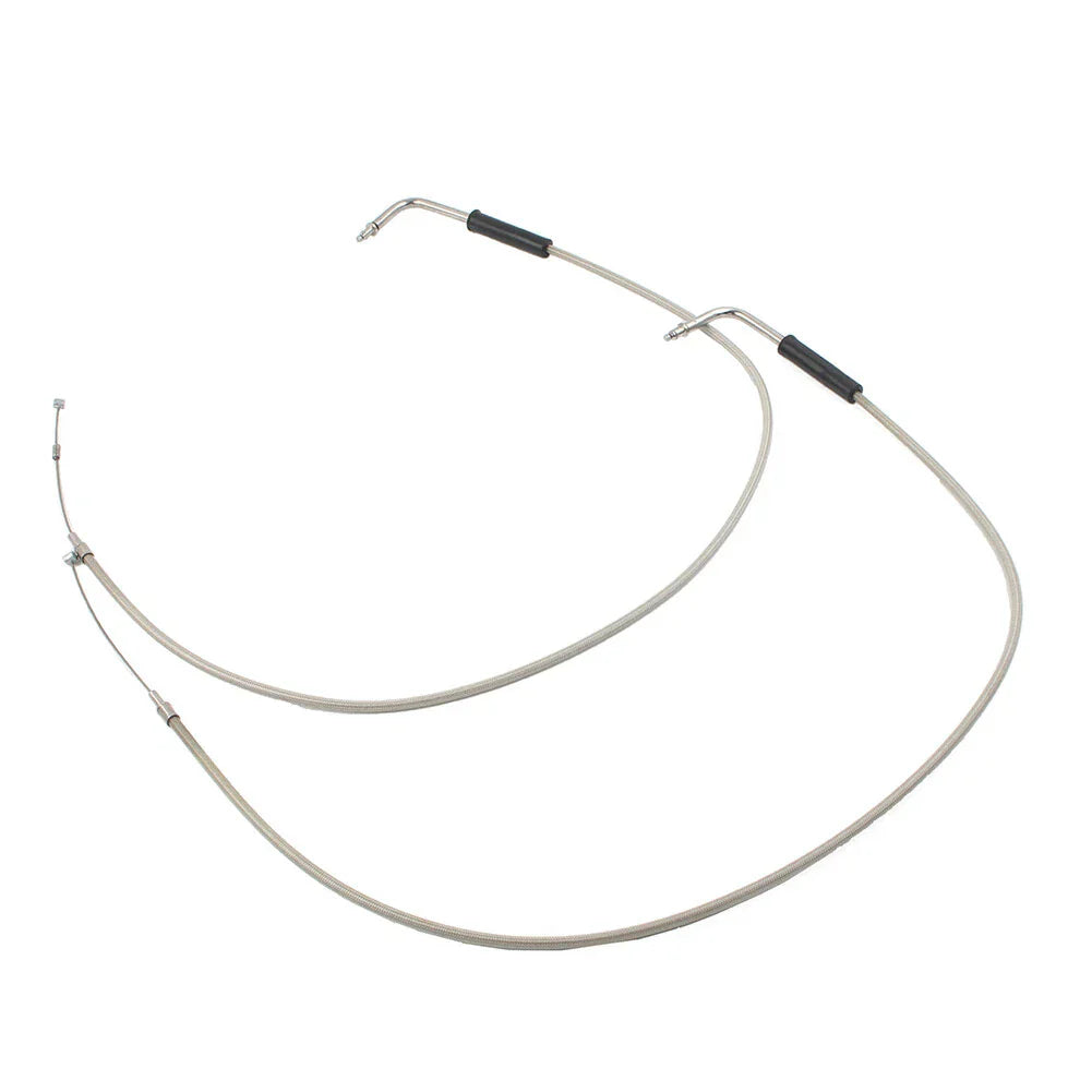 Stainless Steel Throttle Cable for Harley Sportster XL1200, 883, Dyna, Road King