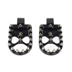 Black MX Style Rear Foot Pegs for Harley Softail Fat Bob Low Rider (2018–2023)