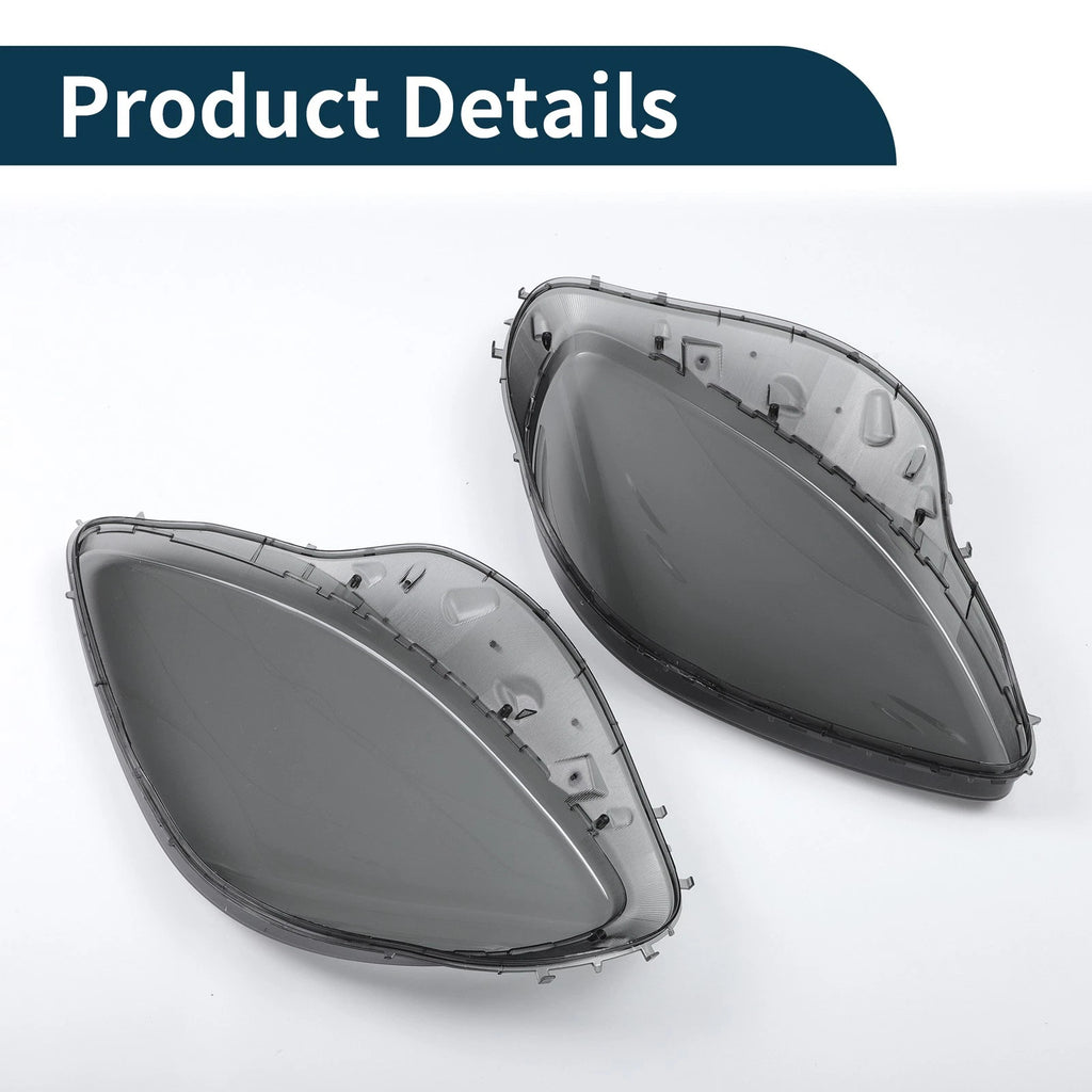 Set of 2 Headlight Lens Covers for Chevy Corvette C6 (2005–2013) Smoked