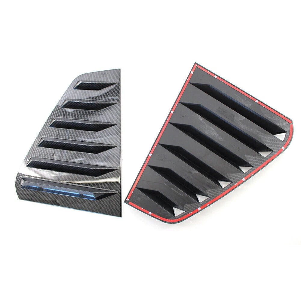 Rear Triangular Window Louvers for Volkswagen Golf 7 (2013–2020) Carbon Fiber Style