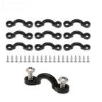 30pc Kayak Rigging Kit Nylon Bungee Deck Loops Pad Eyes Marine Use
