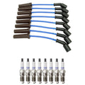 NGK Wire Set & Denso 8 Platinum TT Spark Plugs Kit for Chevrolet Silverado 1500 (2000–2006)