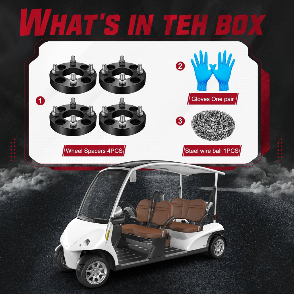 1" Wheel Spacers for EZGO Club Car (4-Pack) (2018-2020)