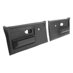 Pair of Black Inner Door Panels for Chevy Pickup Truck (1981–1987) PP LH+RH