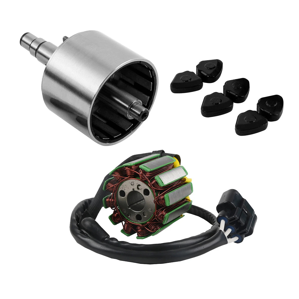 Stator Coil Magneto Rotor Assy Flywheel for Yamaha FZ1 (2006–2010), YZF R1 (2004–2008)