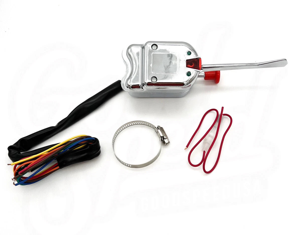 Turn Signal Switch w Hazard Function Replacement for Universal Hot Rod (—)