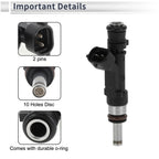 Fuel Injector No. 166003BS0A for Nissan Versa (2011–2020) 1 Pc Black