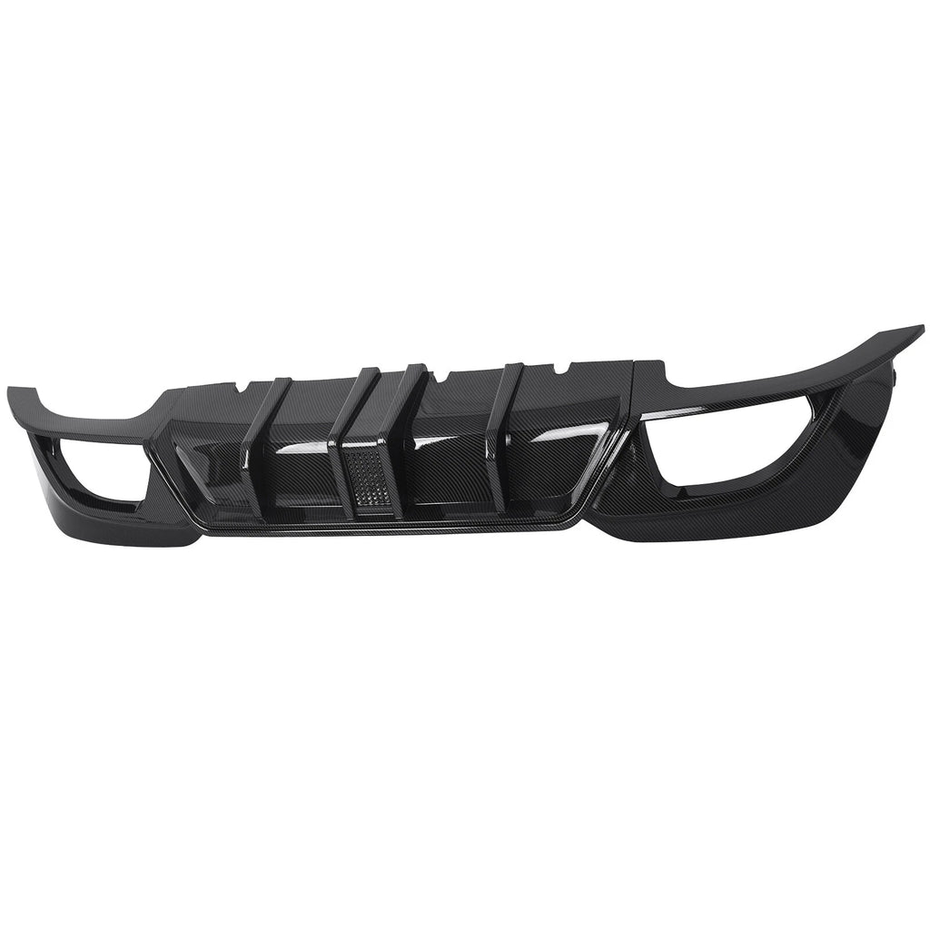 Rear Diffuser with LED for BMW 3 Series G20 (2019-2022) Carbon Fiber Style