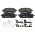 Set of 4 TRW Pro Front Slotted Ceramic Brake Pads for Ford F150, Lincoln Mark LT