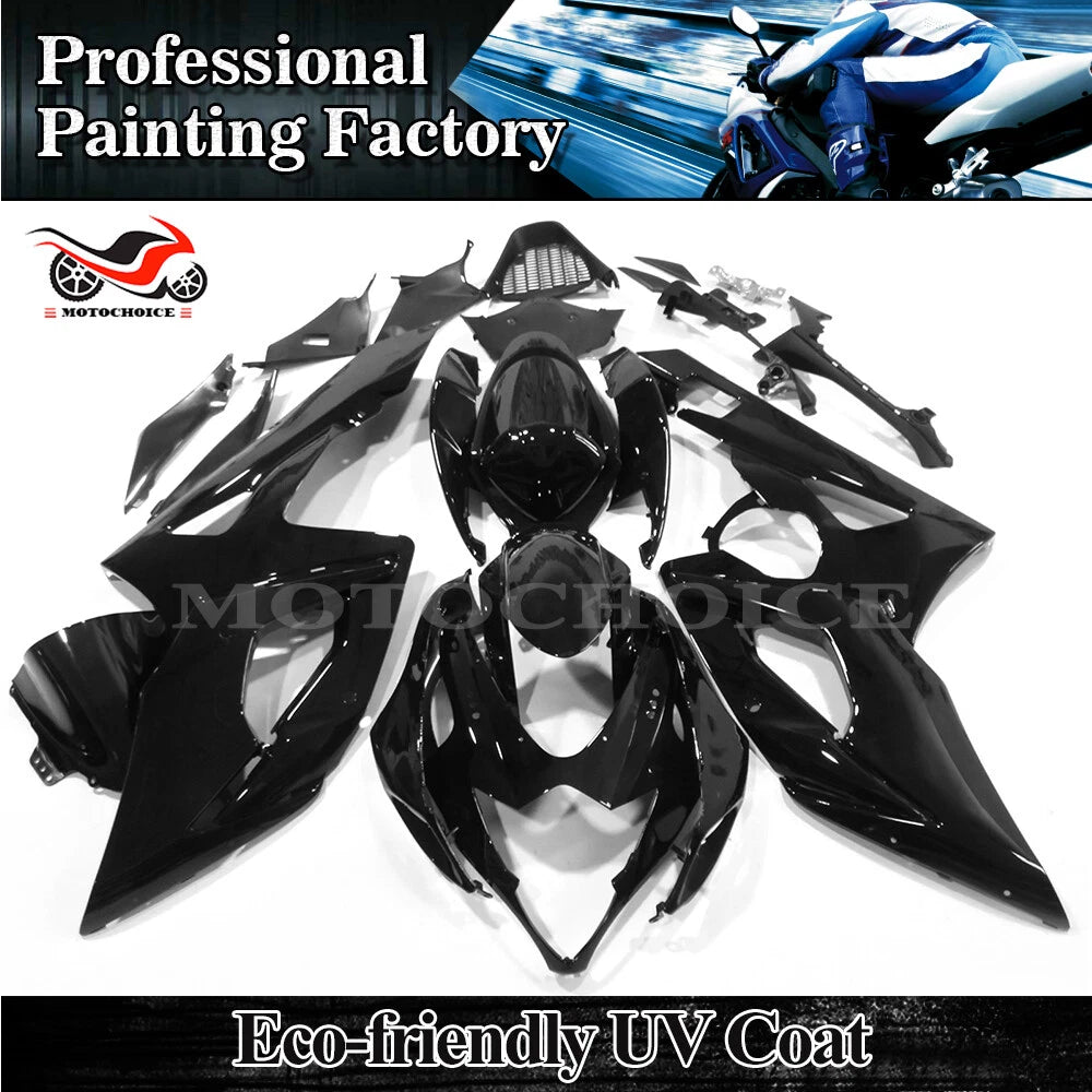 Fairing Kit for Suzuki GSXR1000 (2005–2006) Glossy Black ABS Injection